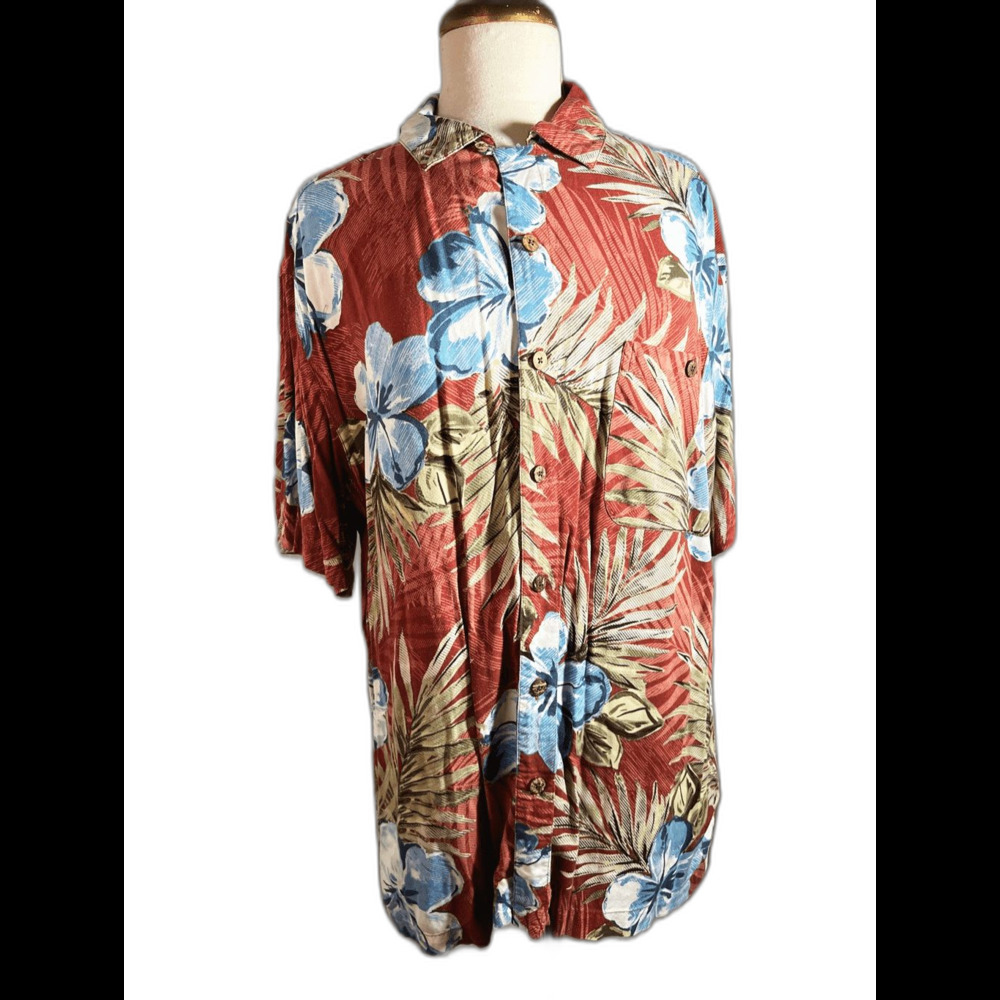 Island Shores Casual Shirts Size L Vintage 90's OCBD Business Casual Shirt